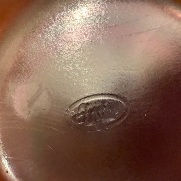 Fenton Lily Of The Valley Peach Pink  Bowl - Picture 4 of 9